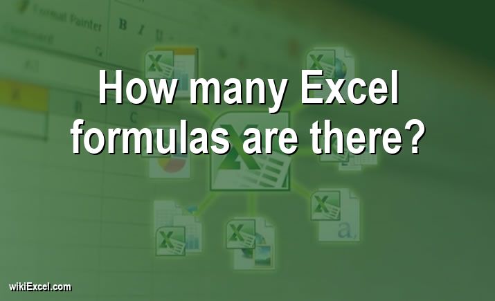 How many Excel formulas are there?