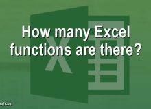 How many Excel functions are there?