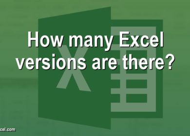 How many Excel versions are there?