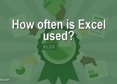 How often is Excel used?