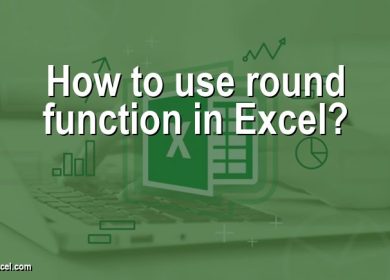 How to use round function in Excel?