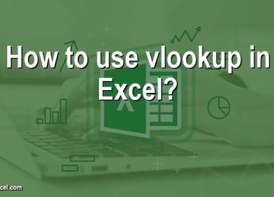How to use vlookup in Excel?
